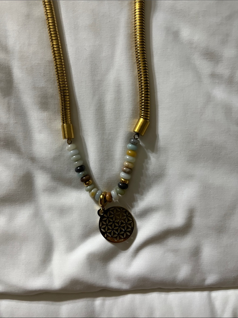 Bead/chain necklace - Picture 2 of 4